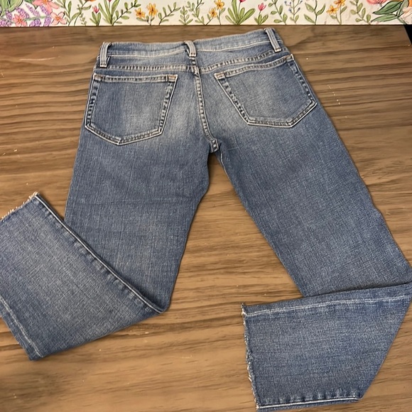 FRAME DENIM LE BOY ANKLE CROPPED RAW SIZE HEM 27 - Picture 3 of 16
